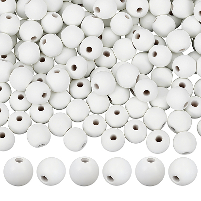 Природных шарики древесины, окрашенные, круглые