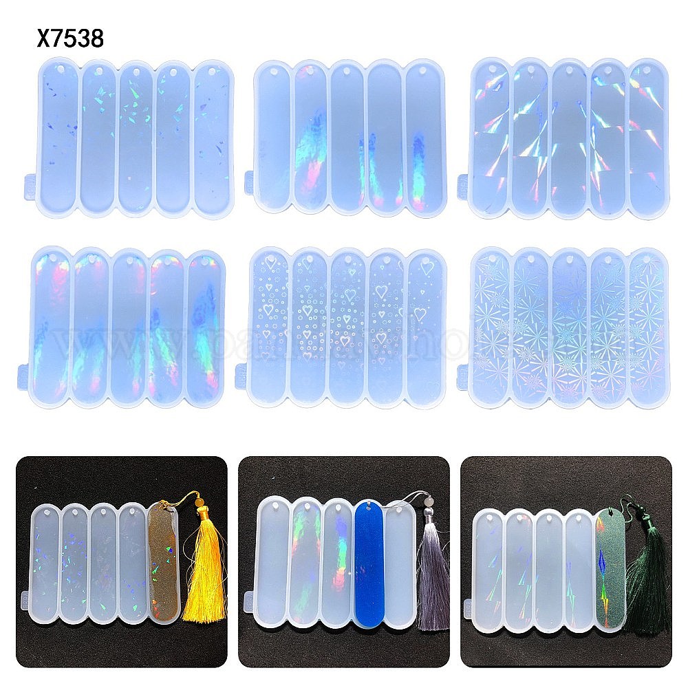 China Factory Holographic Food Grade Silicone Bookmark Molds