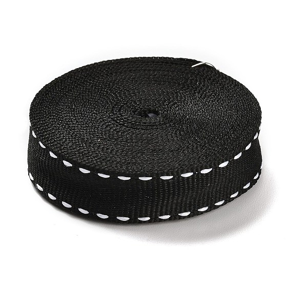 4.5 Yards Polyester Stitched Edge Ribbon, for Gift Packaging