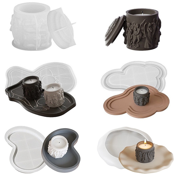 Силиконовые формы для колонн, формы для подсвечников, формы для литья гипсовой смолы, колонка