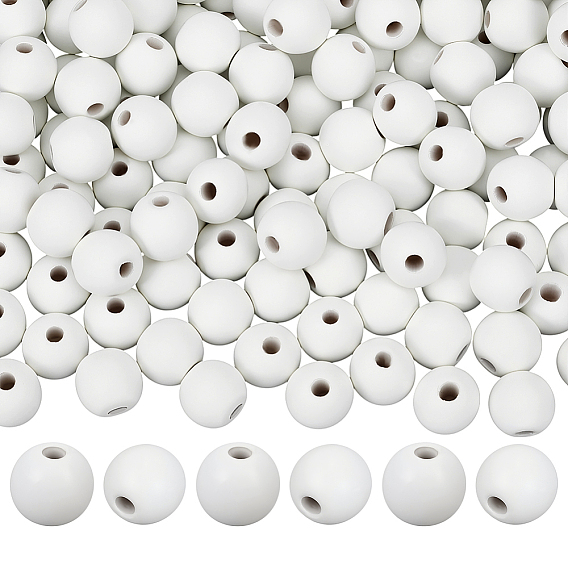 Природных шарики древесины, окрашенные, круглые