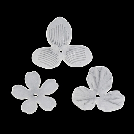 Матовые акриловые колпачки из бисера, цветок