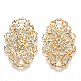 Латунь филигрань столяры ссылки, овальные, без никеля 