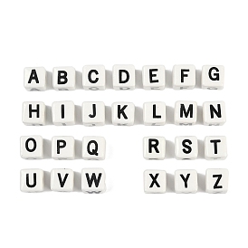 Фарфоровые бусы, квадрат с буквой