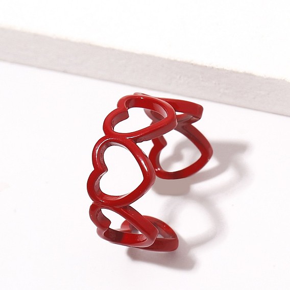 Полые кольца-манжеты из сплава в форме сердца