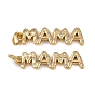 Латунные микро проложить кубического циркония подвески, подвески в форме слова «мама», стойки покрытие, без кадмия и без свинца, долговечный, с целью перехода в кольце