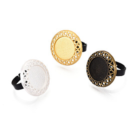 Основание-кольцо из сплава и железа с вращающимся подносом, плоская круглая подкладка для изготовления колец для снятия тревожности