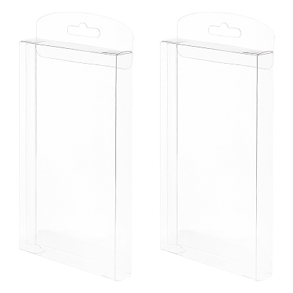 Foldable Transparent PVC Boxes, for Craft Candy Packaging, Wedding, Party Favor Gift Boxes