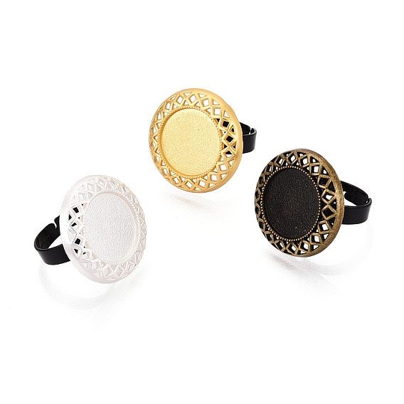 Основание-кольцо из сплава и железа с вращающимся подносом, плоская круглая подкладка для изготовления колец для снятия тревожности