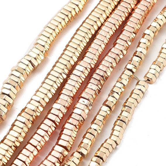 Гальванические нити из синтетических немагнитных гематитовых бусин, шестиугольник