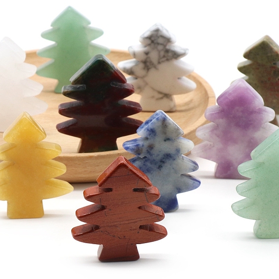 Natural Gemstone Home Diaplay Decorations, Christmas Tree