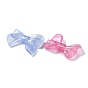 Transparent Acrylic Beads, with Glitter Powder, Bowknot