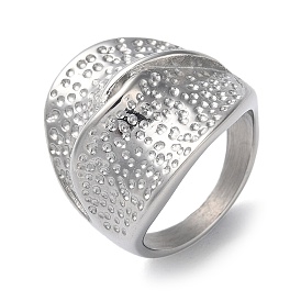 304 Stainless Steel Wide Band Rings for Women