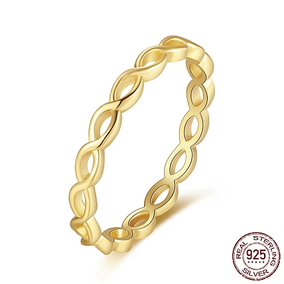 925 стерлингового серебра кольца перста, кольцо бесконечности для женщин, пустое кольцо, с печатью s925