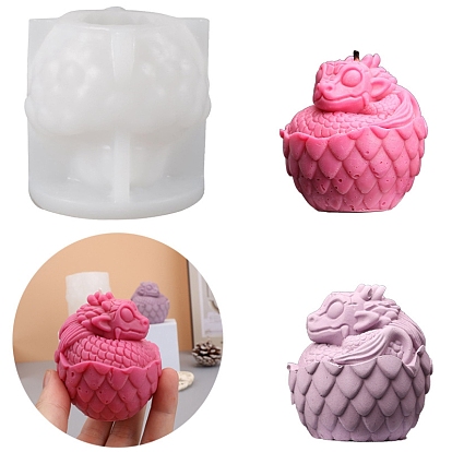 Силиконовые формы дракона, формы для свечей, формы для литья гипсовой смолы