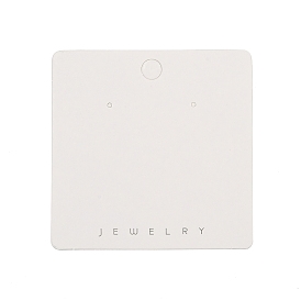 Бумажные карты дисплея серьги, квадратный