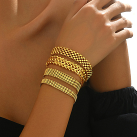 Браслеты из полых железных звеньев для женщин