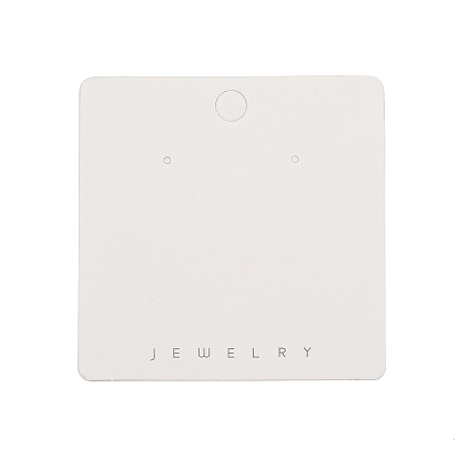 Бумажные карты дисплея серьги, квадратный