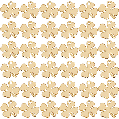 40 латунные подвески шт., клевер амулеты