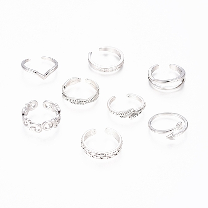 Латунные кольца на пальцах манжеты, штабелируемые кольца, с кубического циркония, разнообразные