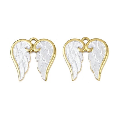 304 нержавеющей стальной эмали подвески, ионное покрытие (ip), подвески в виде ангельских крыльев, реальный 18 k позолоченный