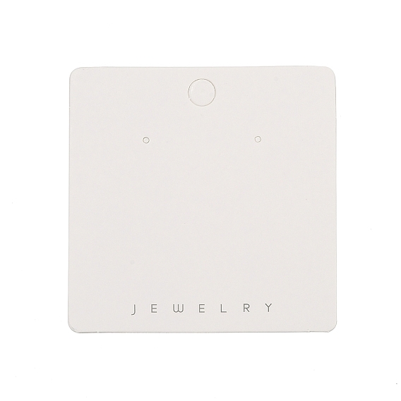 Бумажные карты дисплея серьги, квадратный