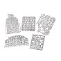 Carbon Steel Cutting Dies Stencils, for DIY Scrapbooking, Photo Album, Decorative Embossing Paper Card, Stainless Steel Color, Flower & Bird & Snowman, Mixed Patterns