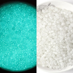 Luminous Translucent Glass Seed Beads, Inside Colours