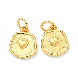 Латунные подвески, многоугольник с сердечками, долговечный, без свинца и без кадмия, с целью перехода в кольце