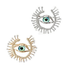 Creative Evil Eye Alloy Brooch, Exquisite Lapel Pins Clothing Accessories