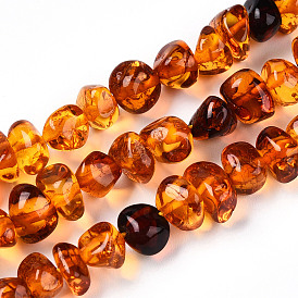 Natural Amber Beads Strands, Nuggets