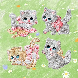 Computerized Embroidery Cloth Sew on Patches, Costume Accessories, Cat
