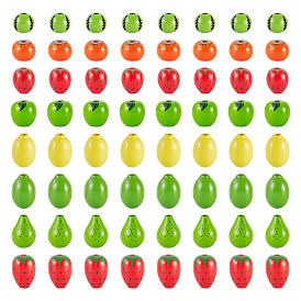 80шт 8 стили деревянные европейские бусины