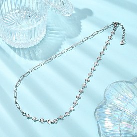 День Святого Патрика 304 цепочки из нержавеющей стали в виде клевера и цепочки в виде скрепки для женщин, без потускнения