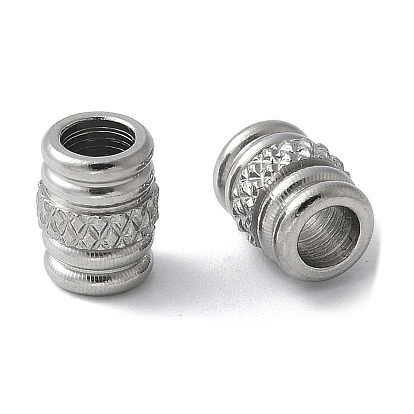 304 из нержавеющей стали бусы, колонка, анти-тускнение