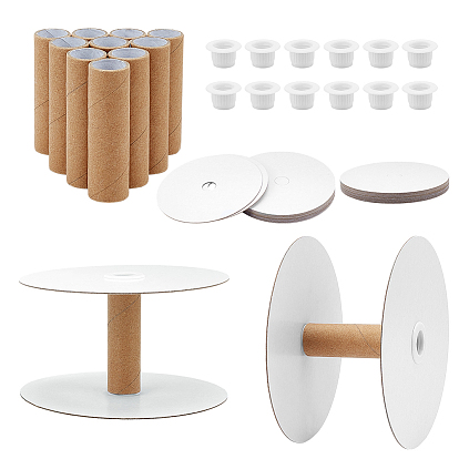 12 коробки бумажные пустые катушки для проволоки, нить шпульки