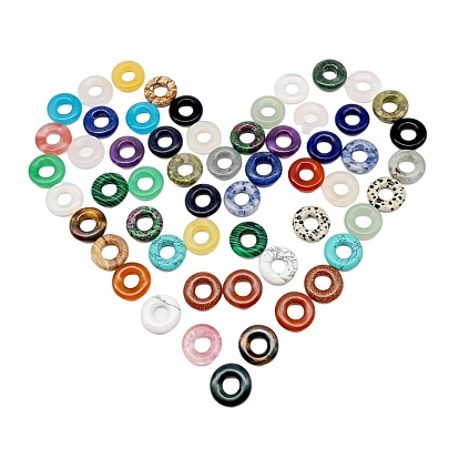 Gemstone Pendants, Donut Charms