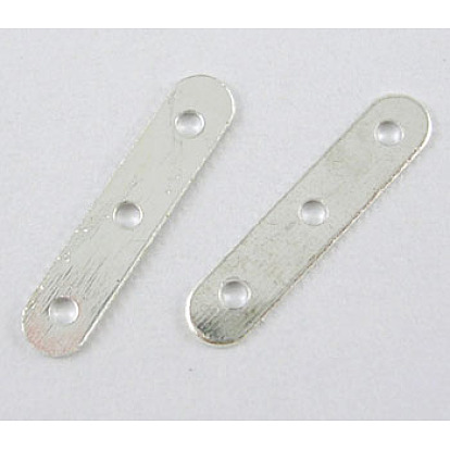 Железные прутья Spacer, с 3 отверстия, 17x3.5 мм, отверстие : 1 мм