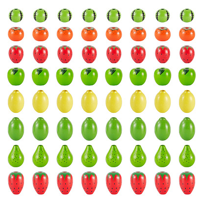 80шт 8 стили деревянные европейские бусины