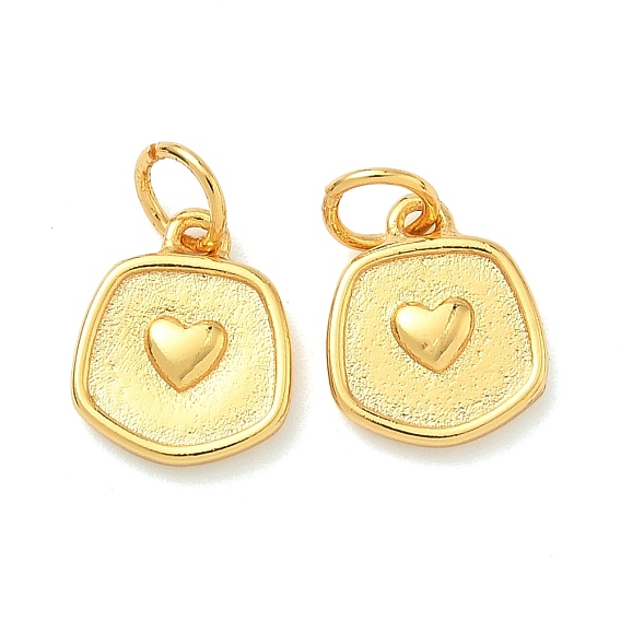 Латунные подвески, многоугольник с сердечками, долговечный, без свинца и без кадмия, с целью перехода в кольце