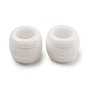 Opaque Acrylic Beads, Large Hole Beads, Rondelle