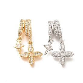 Латунные микро проложить кубического циркония подвески, без кадмия, без никеля и без свинца, 