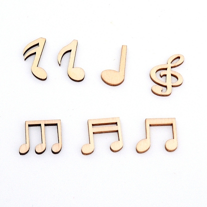 Wood Cabochons, Musical Note