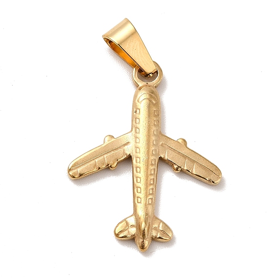 PVD Vacuum Plating 201 Stainless Steel Pendants, Long-Lasting Plated, Plane