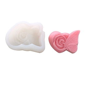 Butterfly & Flower DIY Candle Food Grade Silicone Molds, For Home Decor