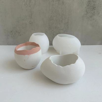 Moules de jardinière en silicone de qualité alimentaire en forme d'œuf, bricolage, moules de résine, pour la résine UV, fabrication artisanale de résine époxy
