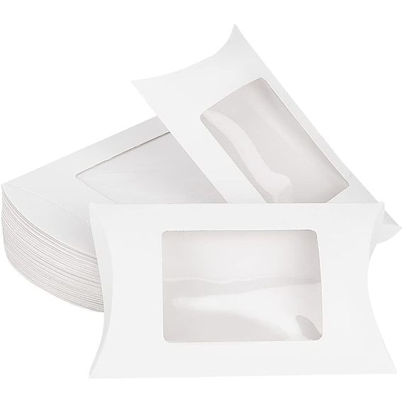 Коробки из крафт-бумаги, подарочная коробка конфет, с чистым окном