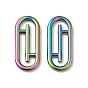 304 Stainless Steel Linking Rings, Oval Paperclip Shape