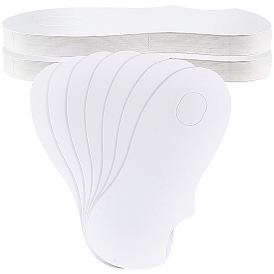 20 Piezas de insertos invisibles de papel para calcetines de barco, tablero de soporte de calcetines