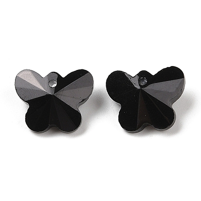 Стеклянные подвески, вернуть точку, граненые, бабочки прелести